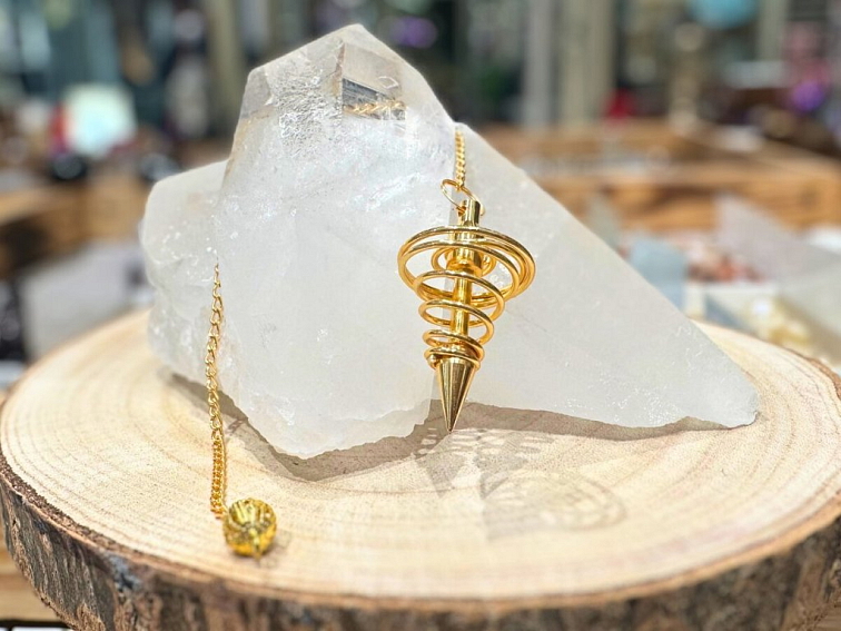 Kyvadlo - Spirála - pozlacené