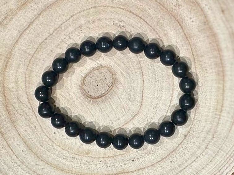 Šungit - náramek; 8mm