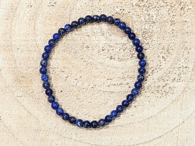 Lapis lazuli - náramek; 4mm
