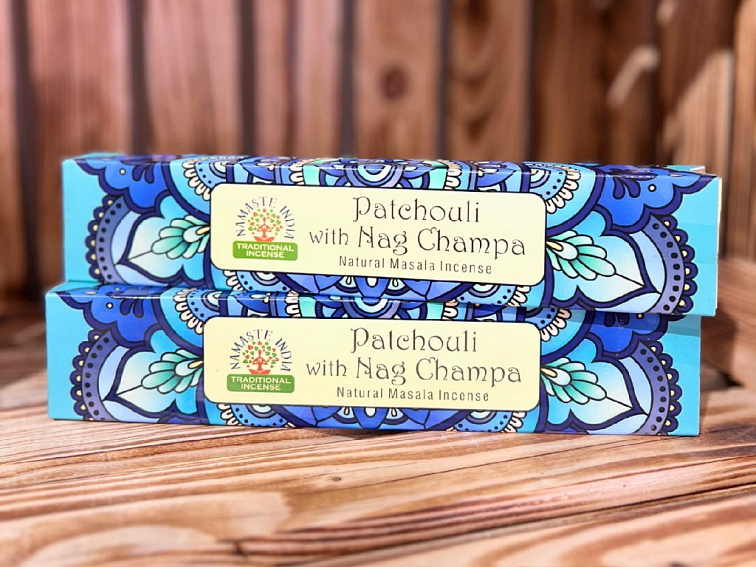 Vonné tyčinky - Namaste India, Patchouli with Nag Champa