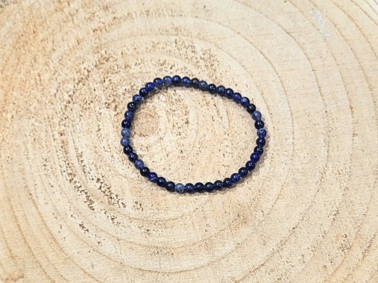 Sodalit - náramek; 4mm
