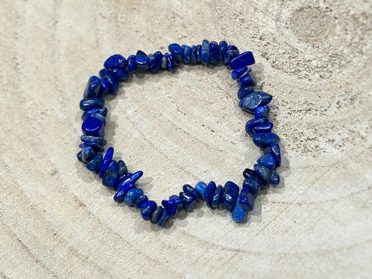 Lapis lazuli - náramek; 5-10mm - sekaný