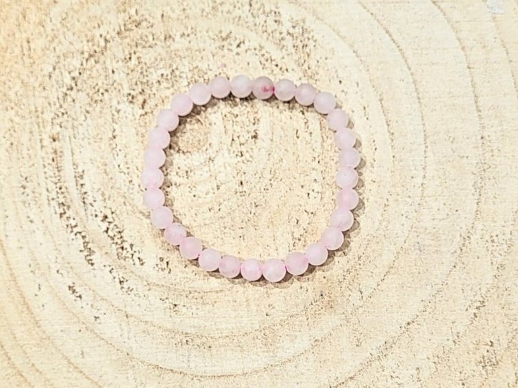 Růženín - náramek; 6mm - matný