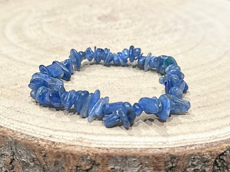 Kyanit - náramek; 5-10mm - sekaný