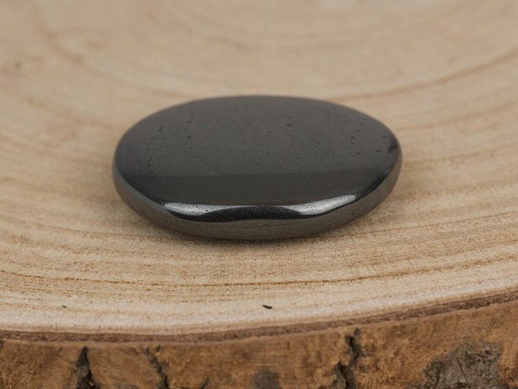 Hematit - placka tromlovaný kámen; 40-45mm