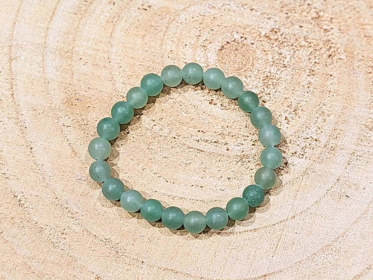 Avanturín zelený - náramek; 8mm - matný