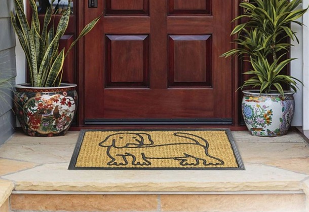 Rohožka kokos+guma Pes 40x70 cm