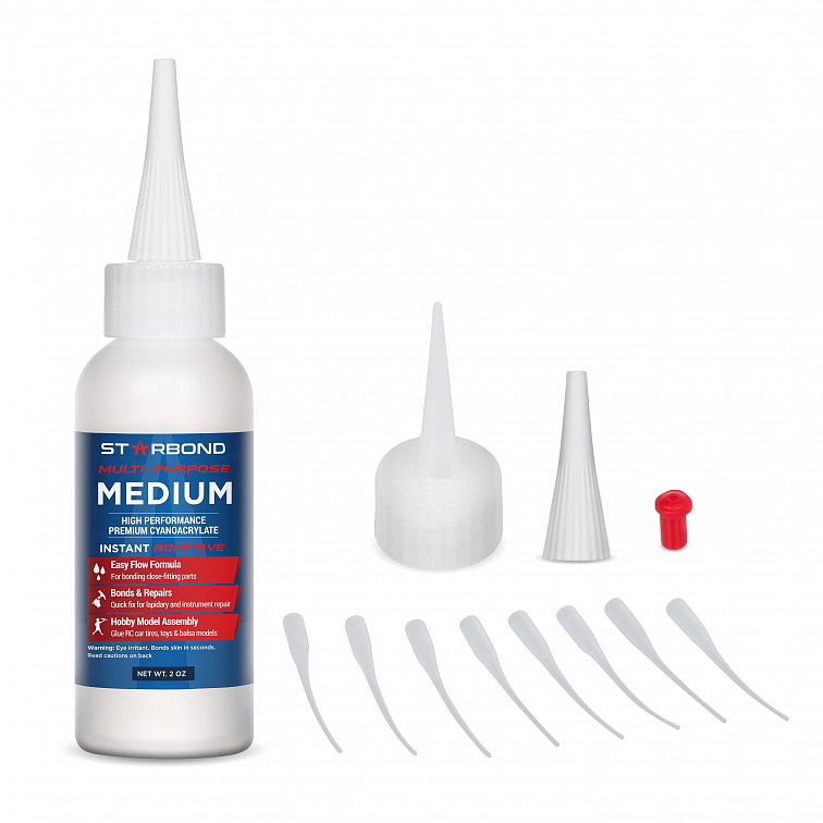 Starbond sada lepidel EM-02, EM-150, EM-2000 59ml a Akcelerátor pumpa 236ml