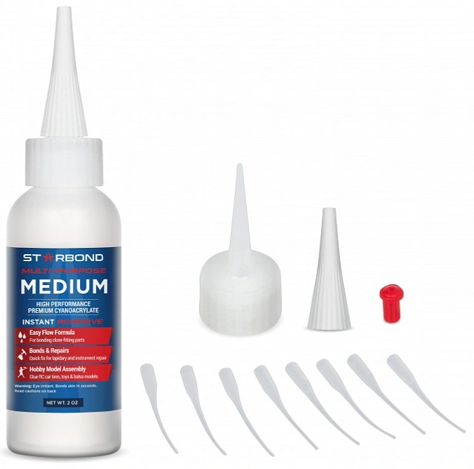 Starbond sada lepidel EM-02, EM-150, EM-2000 59ml a Akcelerátor pumpa 236ml