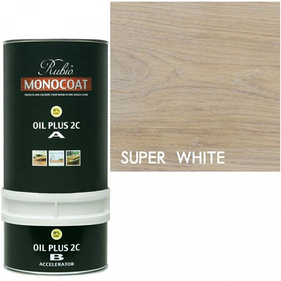Rubio Monocoat Oil Plus 2C SUPER WHITE 350 ml