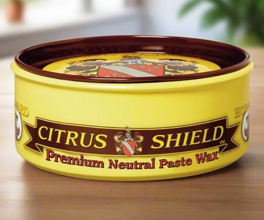 Howard Citrus-Shield Premium Neutral Paste Wax – Prémiová neutrální vosková pasta pro ochranu a zvýraznění dřeva