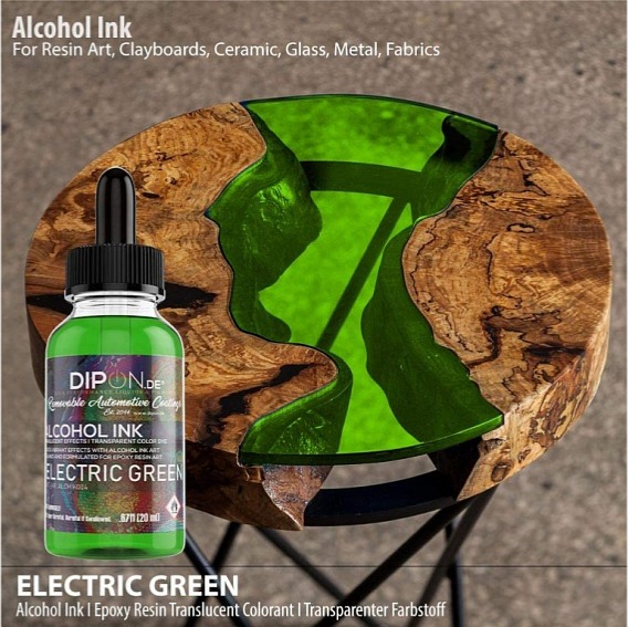 Electric Green - Zelený alkoholový inkoust 20 ml