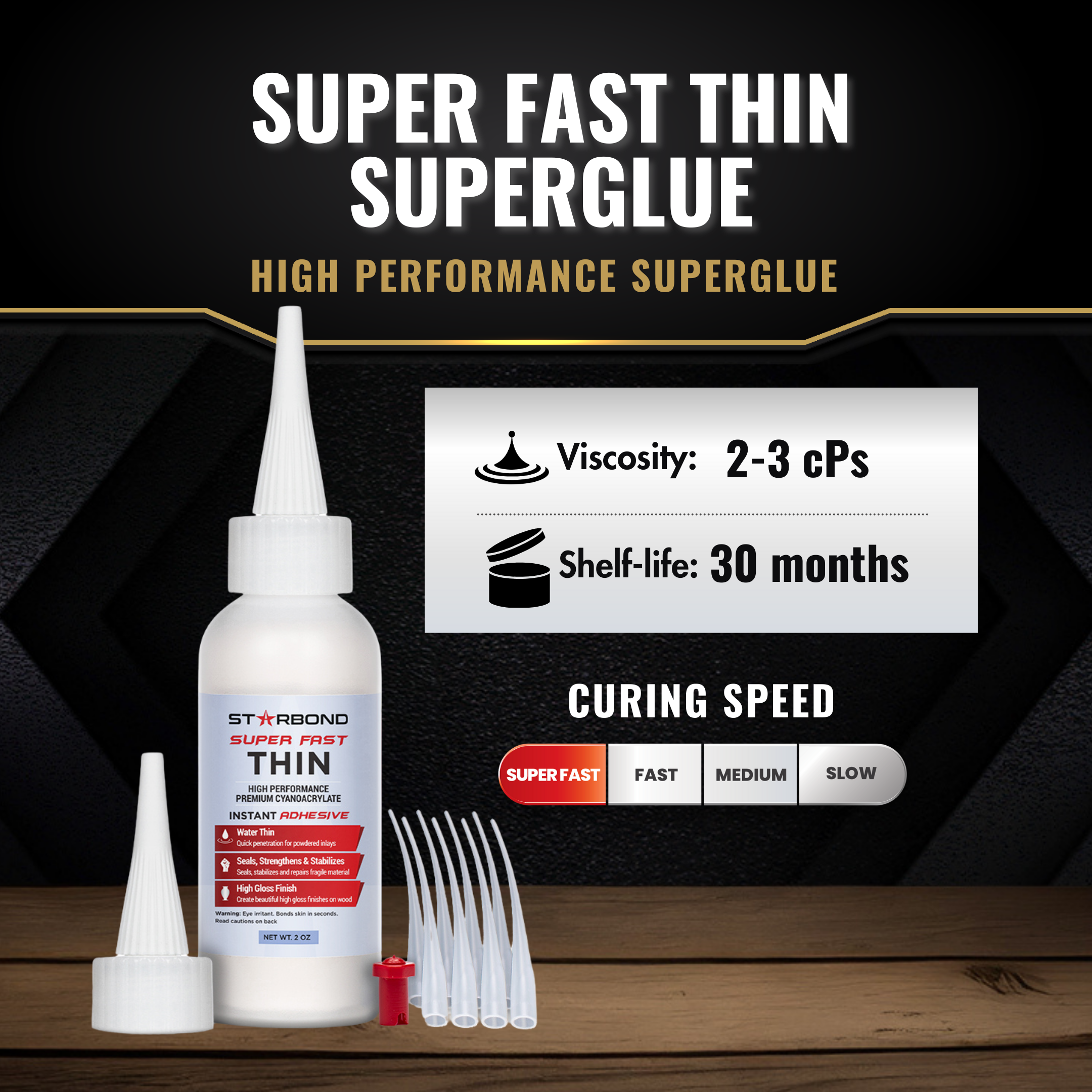 STARBOND Super Fast Thin EM-02 Velmi rychlé a řídké vteřinové lepidlo