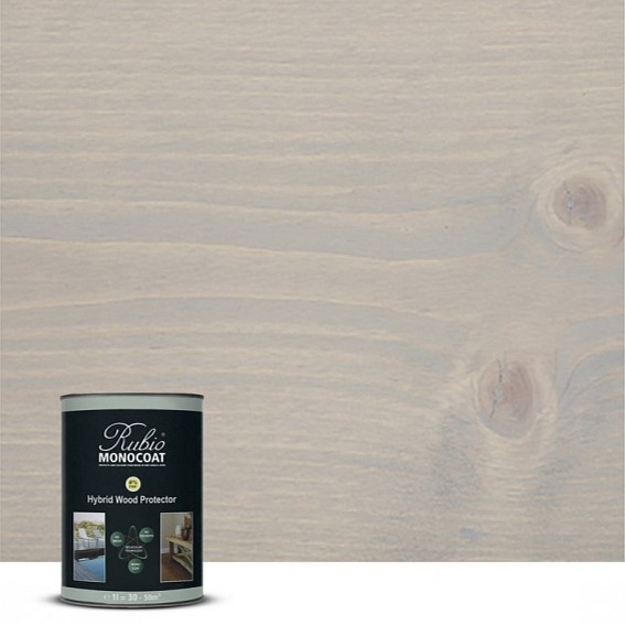 Rubio Monocoat Hybrid Wood Protector Light Grey