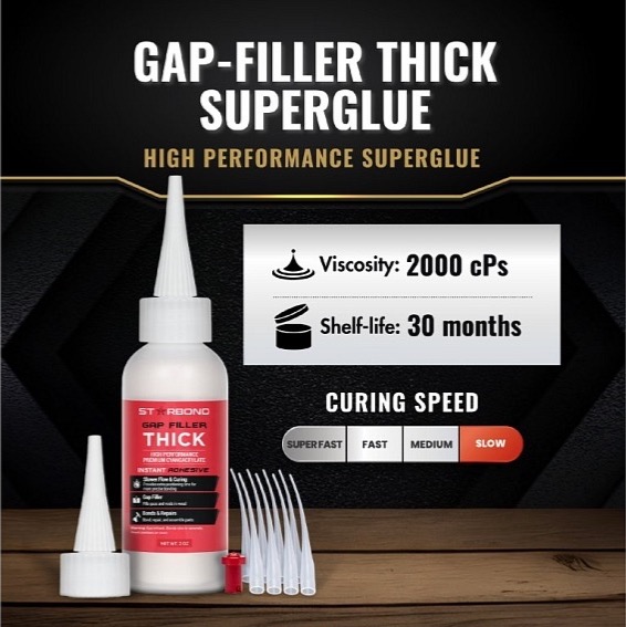 STARBOND "Gap-Filler" Thick CA Glue, EM-2000 vyplňovací husté vteřinové lepidlo