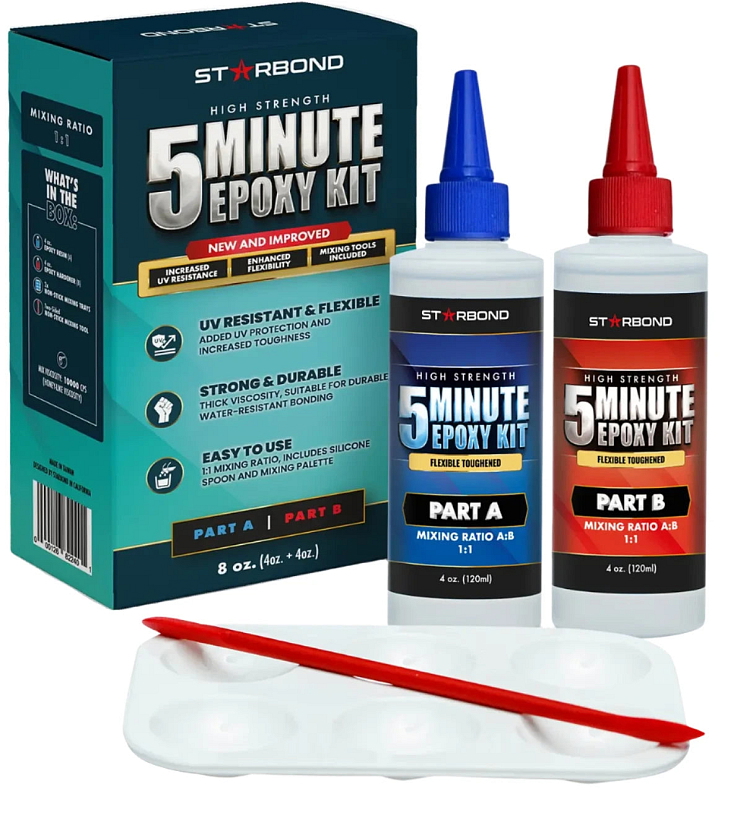 Starbond 5-Minute Epoxy Kit - Easy 1:1 poměr, 240 ml