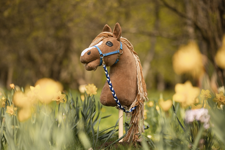 Hobby Horse - Führstrick Streifen blau