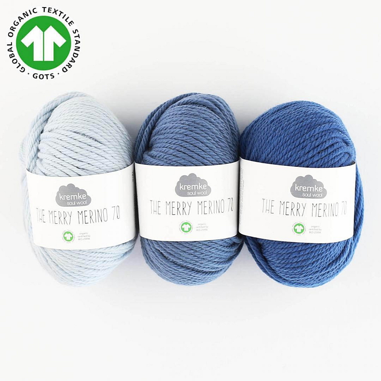 Příze The Merry Merino 70 GOTS vlna Kremke Soul Wool 50 g