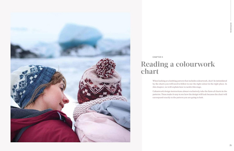 Kniha COLOURWORK IN THE ROUND Anna Dervout v anglickém jazyce