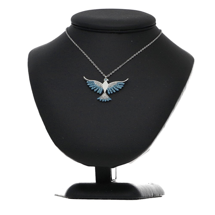 Dámský náhrdelník holubice modrá