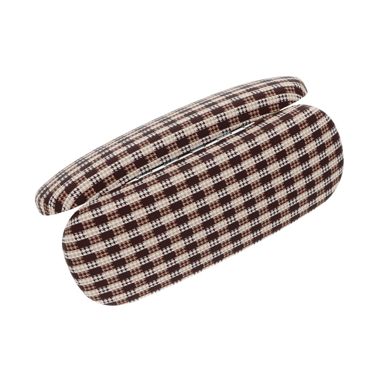 Pouzdro na brýle hnědé karo KR628