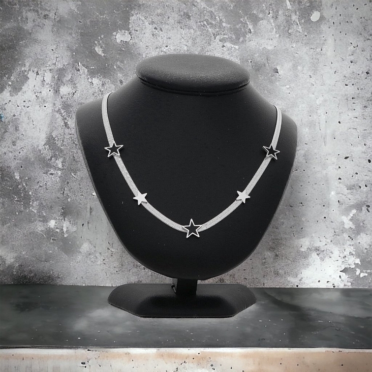 Dámský náhrdelník s náramkem z chirurgické oceli KM6428