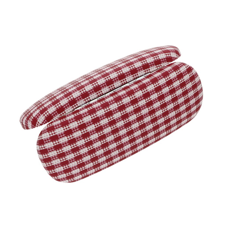 Pouzdro na brýle červené karo KR627