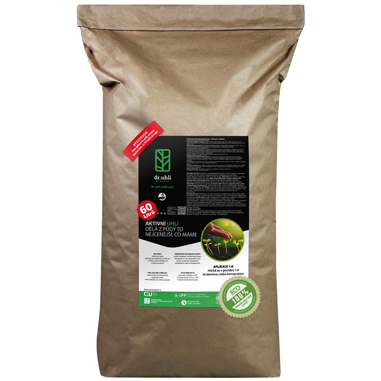 Biochar 60 l, Pflanzenkohle für den Boden