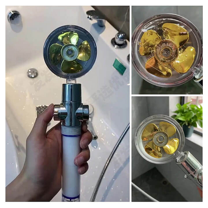 Sprchová 360° hlavice s turbínkou