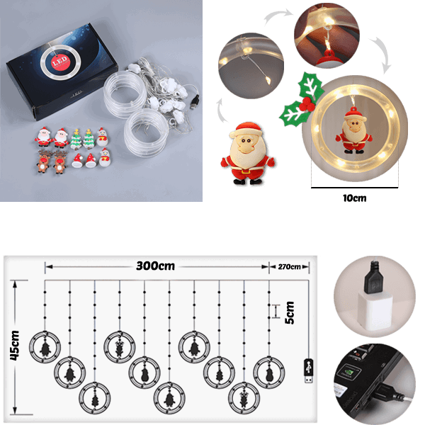 Vánoční LED obruče