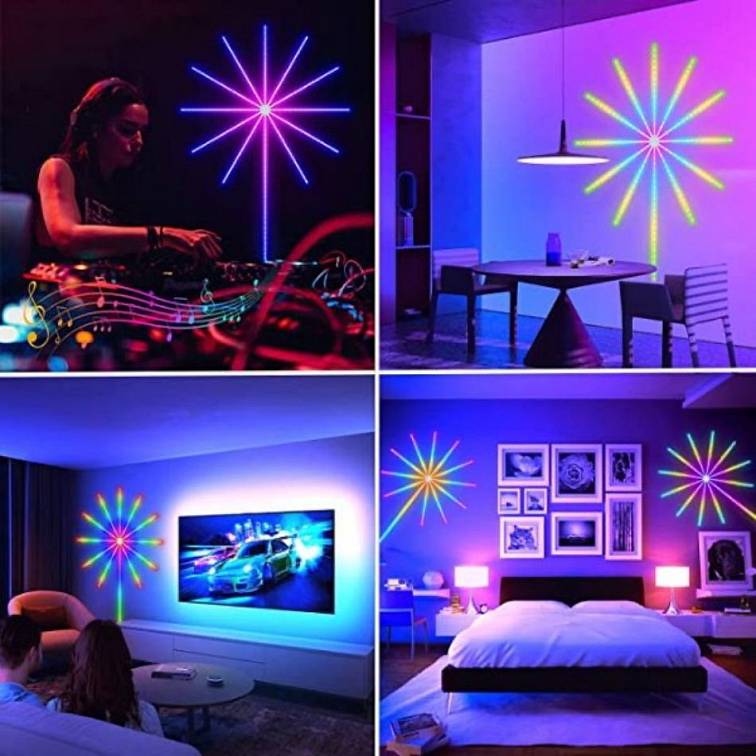 LED světlo ohňostroj