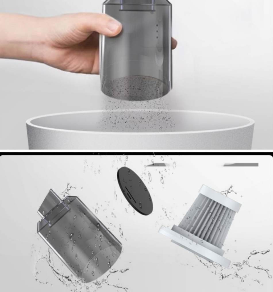 Přenosný mini vysavač 3v1