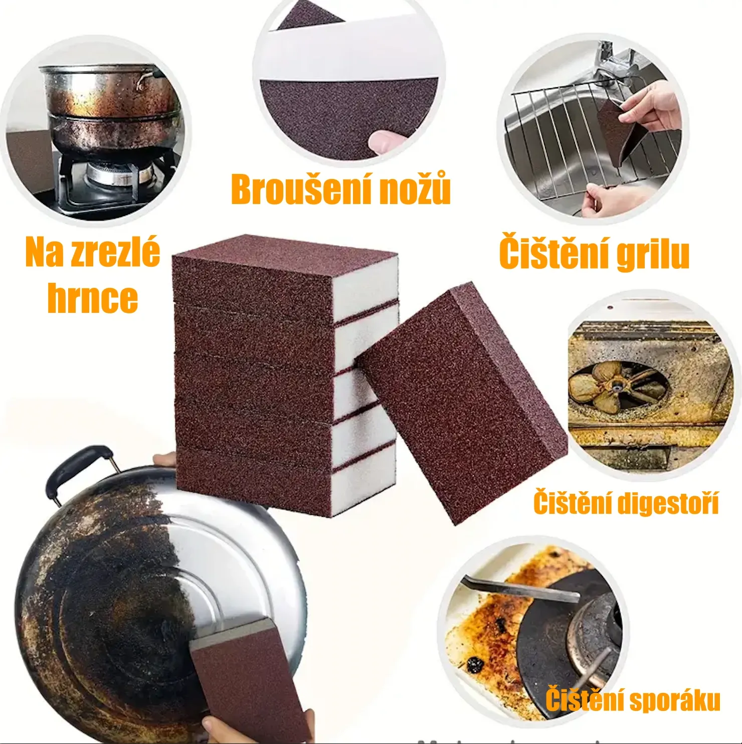 Magická houba na nádobí 10ks