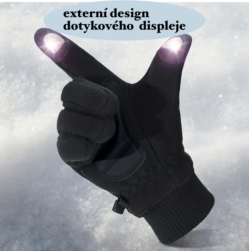 Zimní zateplené rukavice