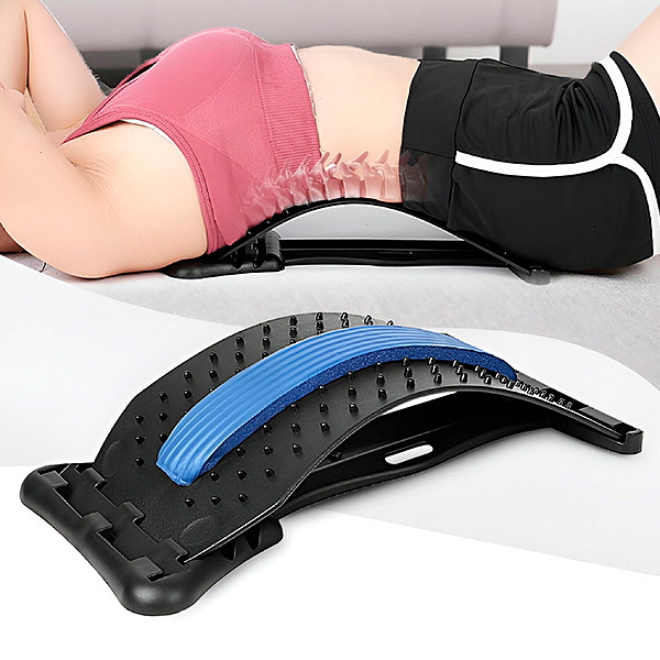 Nástroj na protahování a masáž zádových svalů 2 v 1