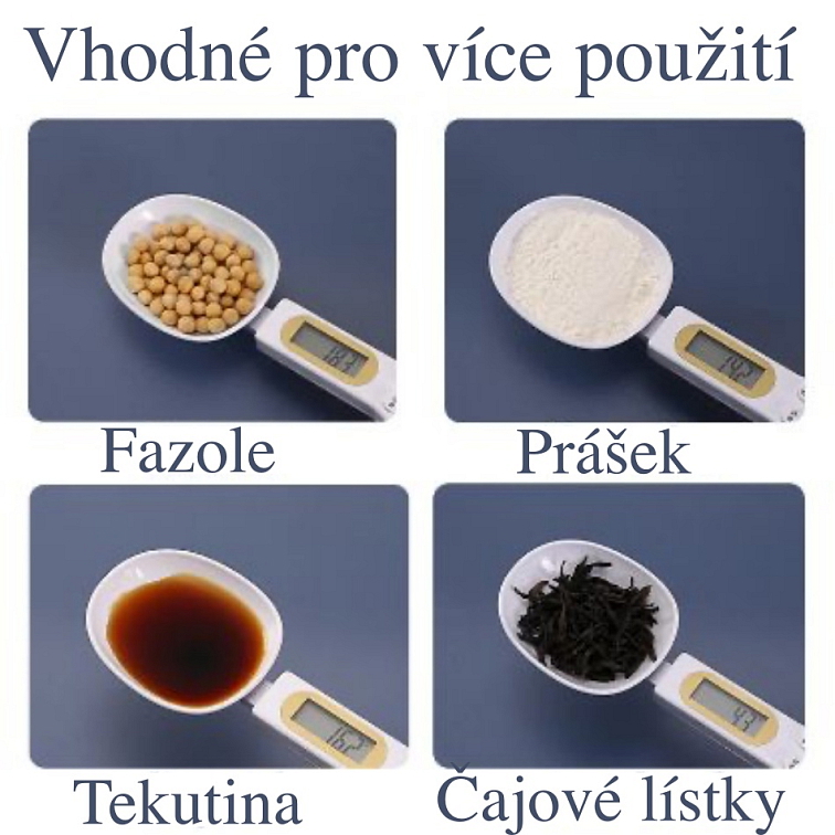 Digitální vážící lžíce - bílá