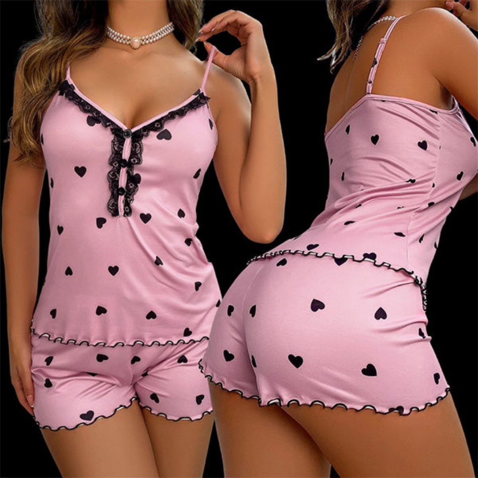 Luxusní dámské pyžamo - řůžové