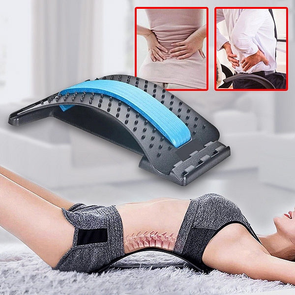 Nástroj na protahování a masáž zádových svalů 2 v 1