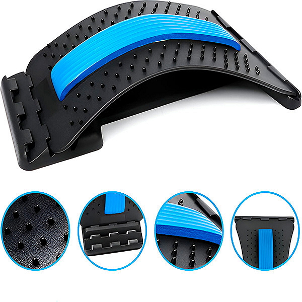 Nástroj na protahování a masáž zádových svalů 2 v 1