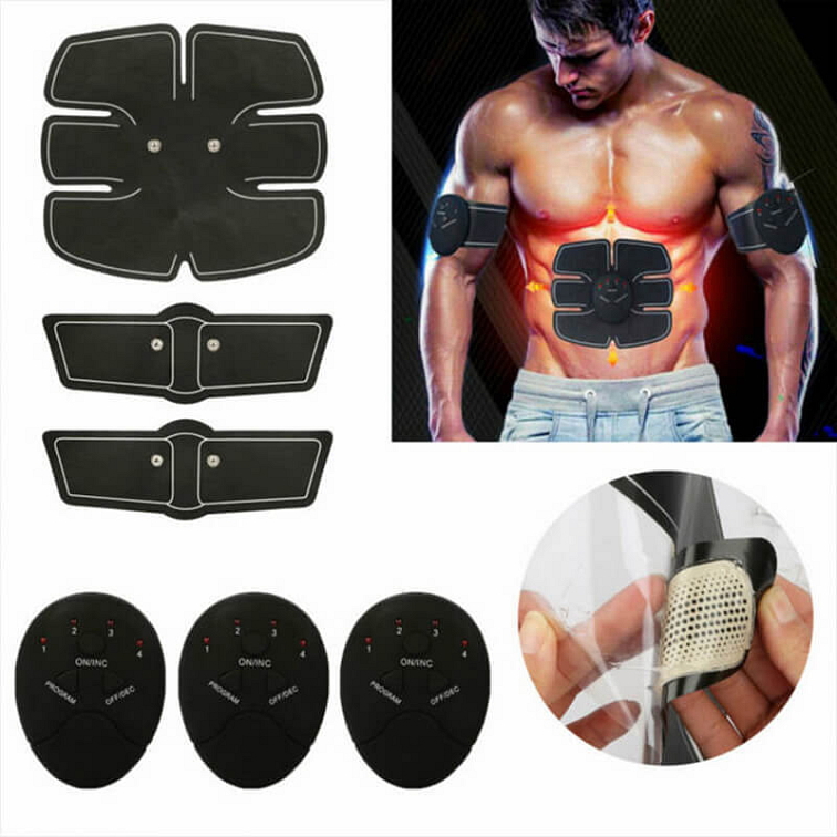 Elektrický posilovač svalů na břiše a rukou