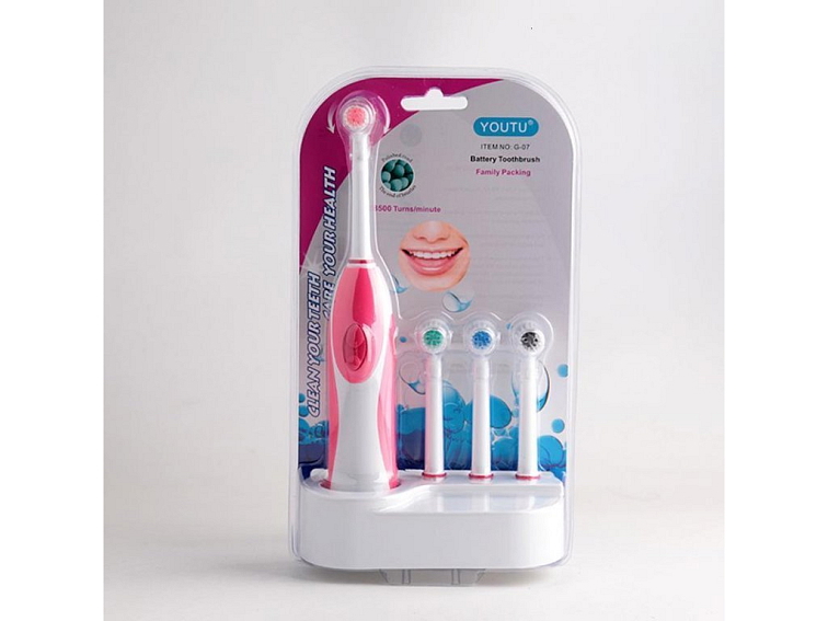 Elektrický zubní kartáček se 4 hlavicemi