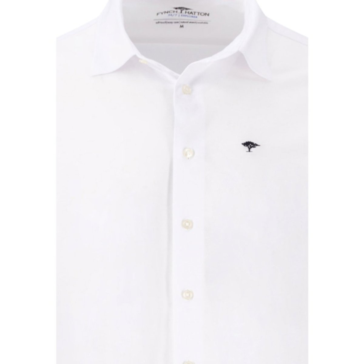 Pánska biela 24/7 jersey košeľa FYNCH-HATTON casual fit