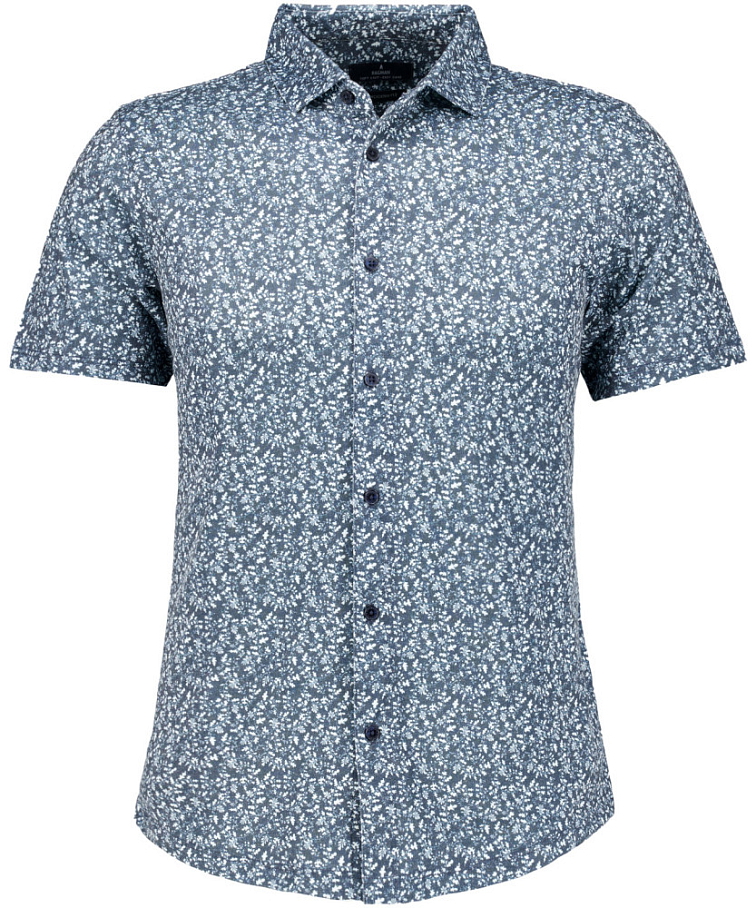 Pánska úpletová kvietkovaná soft-knit košeľa RAGMAN modern fit