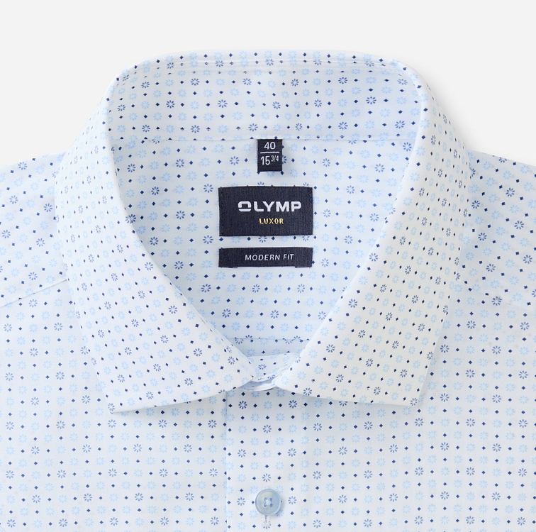 Pánska košeľa Luxor krátky rukáv s potlačou OLYMP modern fit