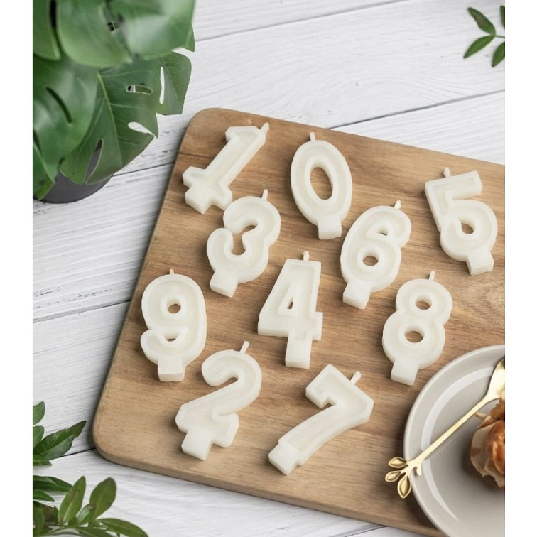 Svíčky z včelího vosku - čísla