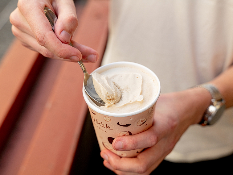 Lískooříšková zmrzlina