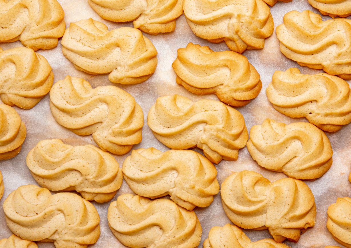 Třené máslové sušenky