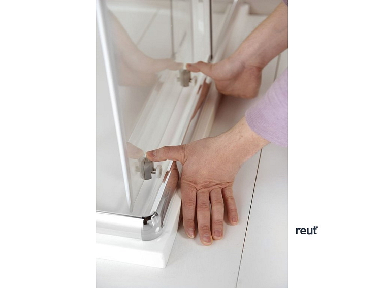 Aqualine ARLETA štvrťkruhová sprchová zástena 900x900mm, číre sklo HLS900Y