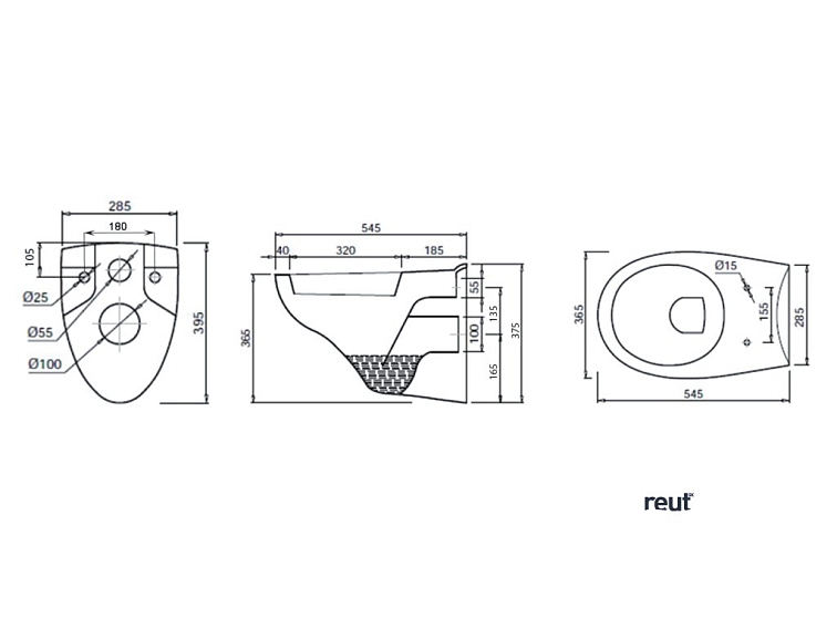 Aqualine Závesné WC Taurus s podomietkovou nádržkou a tlačidlom Geberit, biela, WC-SADA-15