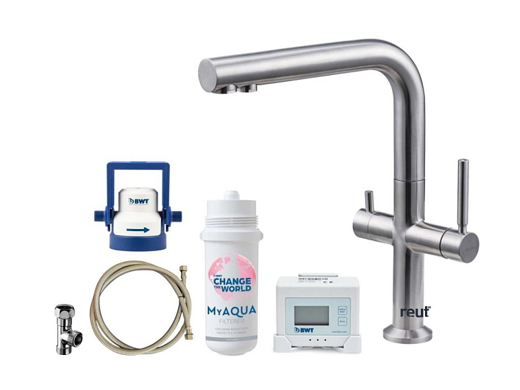 kielle Wimeo Drezová batéria vrátane filtrácie, brúsená nerezová 10525SFI75